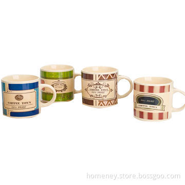 13oz Porcelain Short Mug, Microwave/Dishwasher Safe